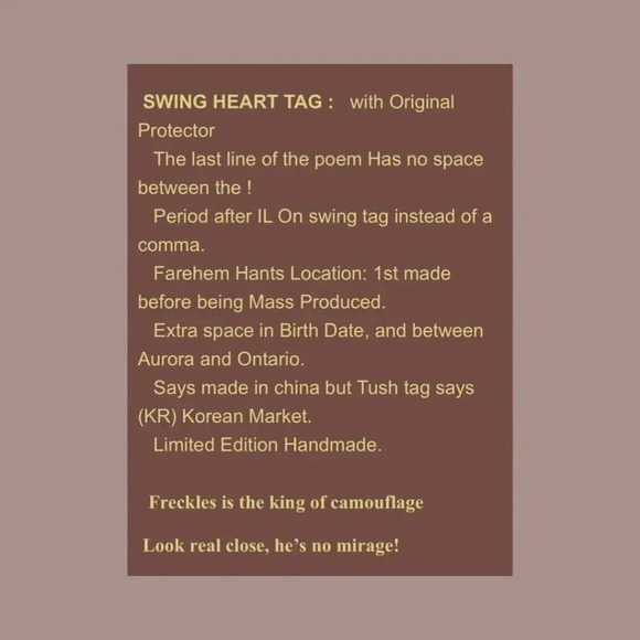 Ty Beanie Babies Freckles the Spotted Leopard Plush Toy -RARE - Picture 11 of 15